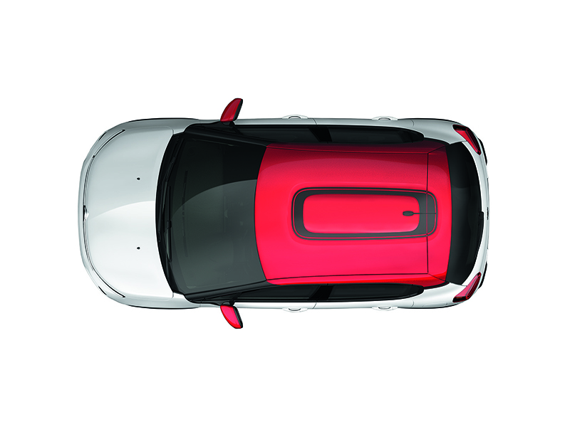 CITROEN Citroen C3 Roof box sticker in Grainy Black